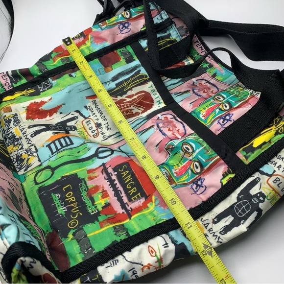 Rare LeSportsac x Basquiat Soft Collapsible Liberty Tote Like New - Picture 12 of 14